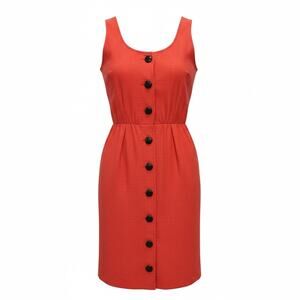 Vintage Miss O Oscar De La Renta Linen Dress Suit Set size XS